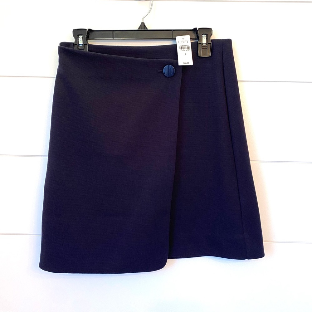 NWT $69.50 LOFT Navy Blue Women's Skirt (size 2)